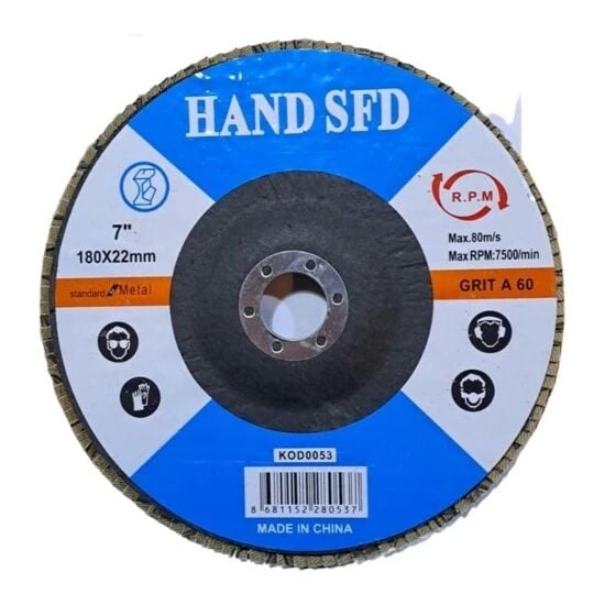 Hand Sfd 180x22 MM Disk Zımpara