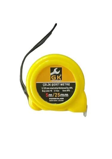 GK Çelik Şerit Metre 5 Metre