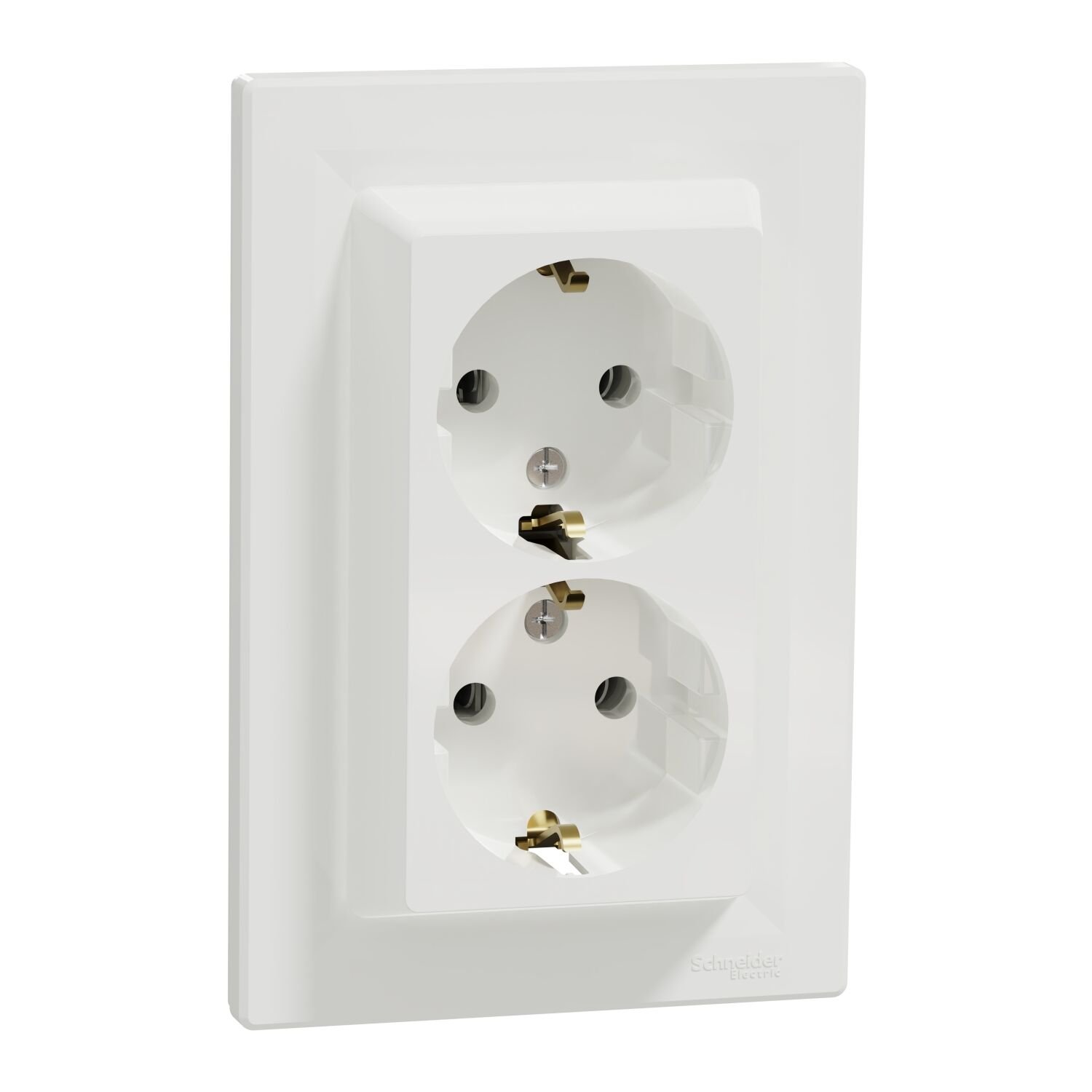Schneider Electric EPH9900121 Asfora Beyaz İkili Topraklı Priz 16A