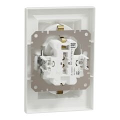 Schneider Electric EPH9900121 Asfora Beyaz İkili Topraklı Priz 16A