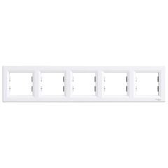 Schneider Electric EPH5800521 Asfora Beyaz 5'Li Yatay Çerçeve