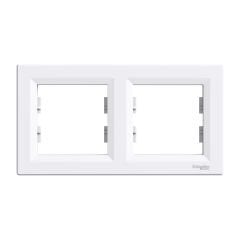 Schneider Electric EPH5800221 Asfora Beyaz 2'Li Yatay Çerçeve