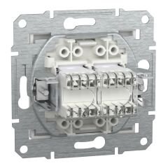 Schneider Electric EPH4470121 Asfora Beyaz 2xRj45Cat5E-Utp Çerçevesiz